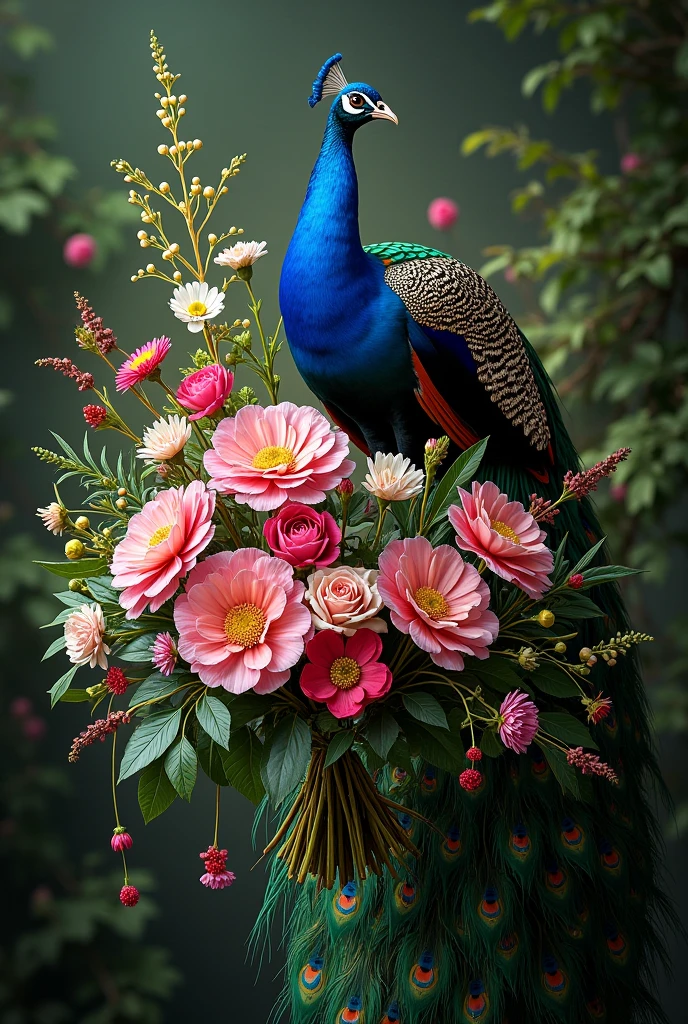 Peacock Splendor Bouquet